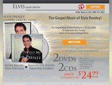 Tablet Screenshot of elvisgospeltv.com